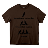 Chocolate Brown attempted murder cute Heavy Core Tee - artisFamous