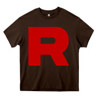 Chocolate Brown r is team rocket Heavy Core Tee - artisFamous