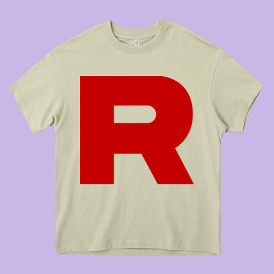 R Is Team Rocket Heavy Core Tee Designed By Artisfamous