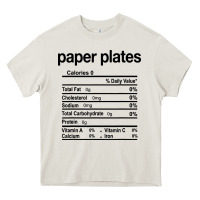 Cream paper plates nutrition facts funny thanksgiving christmas Heavy Core Tee - artisFamous