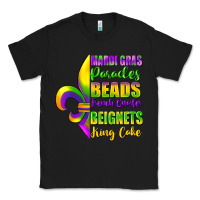 Black mardi gras parades beads Classic Tee - FaDigitalArtStudio