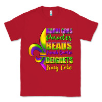 Red mardi gras parades beads Classic Tee - FaDigitalArtStudio