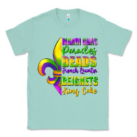 Seafoam mardi gras parades beads Classic Tee - FaDigitalArtStudio