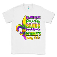 White mardi gras parades beads Classic Tee - FaDigitalArtStudio