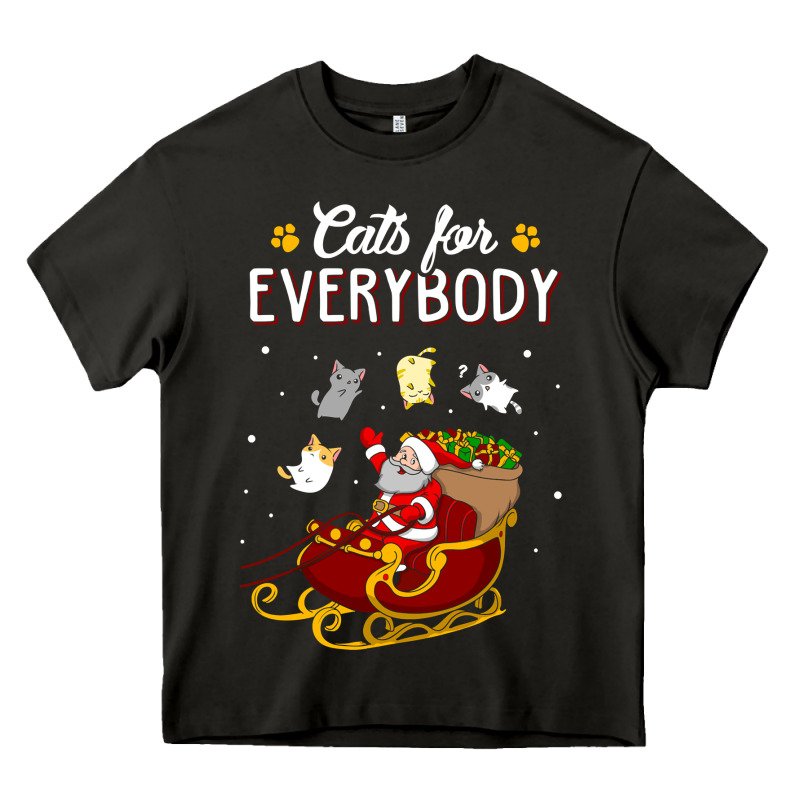 Cats For Everybody Cat Christmas Ugly Christmas Sweatshirt Heavy Core Tee by artisFamous | Teevron
