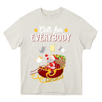 Cream cats for everybody cat christmas ugly christmas sweatshirt Heavy Core Tee - artisFamous