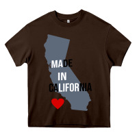 Chocolate Brown made in california Heavy Core Tee - artisFamous