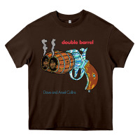 Chocolate Brown Double Barrel Heavy Core Tee - artisFamous