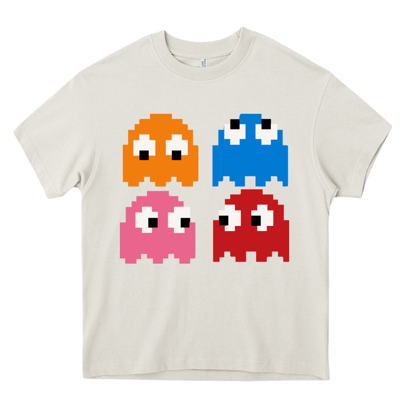 Pacman Ghosts Cool Retro 80s Heavy Core Tee by artisFamous | Teevron