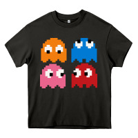 Asphalt pacman ghosts cool retro 80s Heavy Core Tee - artisFamous