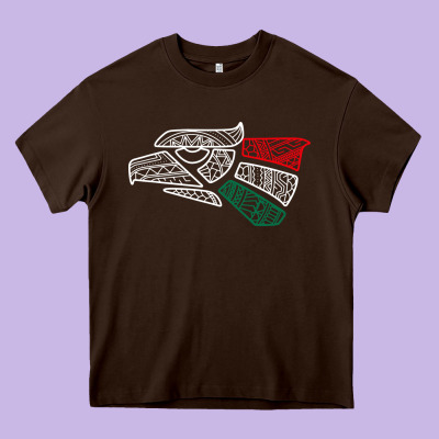 Mexico Flag Heavy Core Tee Designed By Artisfamous