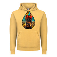 Vintage Mustard doberman Vintage Hoodie - Artiststas