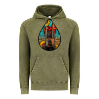 Vintage Olive doberman Vintage Hoodie - Artiststas