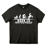 Asphalt motocross motocicleta evolución offroad Heavy Core Tee - artisFamous