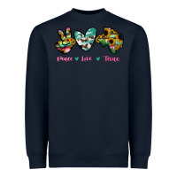 Navy Peace Love Texas Heavyweight Sweatshirt - RanaPortraitStore