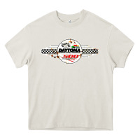 Cream daytona speedway Heavy Core Tee - artisFamous