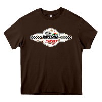 Chocolate Brown daytona speedway Heavy Core Tee - artisFamous