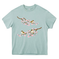 Arona cherry blossom sakura with bird Heavy Core Tee - artisFamous