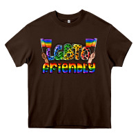Chocolate Brown lgbtq friendly pride Heavy Core Tee - FaDigitalArtStudio