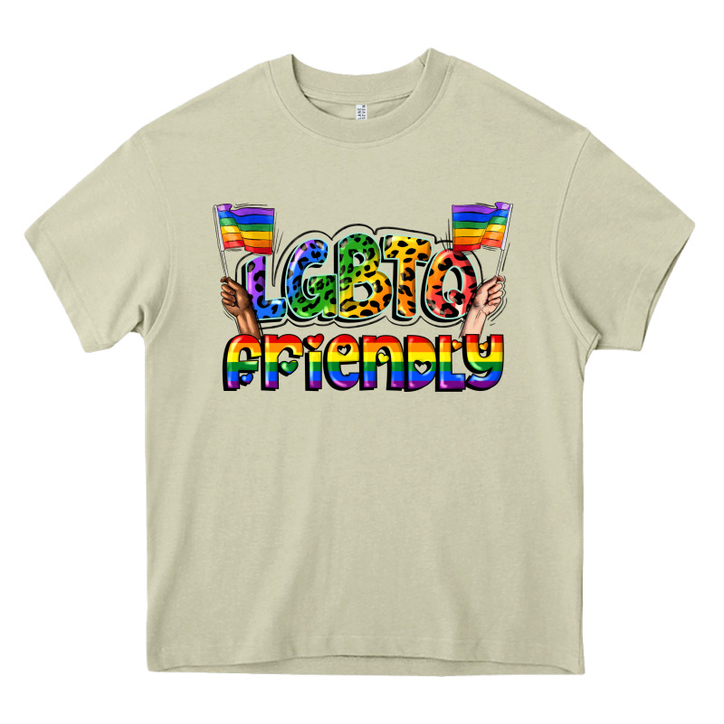 Lgbtq Friendly Pride Heavy Core Tee by FaDigitalArtStudio | Teevron