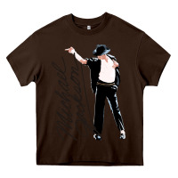 Chocolate Brown Michael Jackson Heavy Core Tee - artisFamous