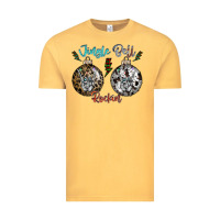 Vintage Mustard Jingle Bell Rockin Vintage Tee - CowhideDigitalArt