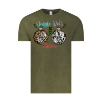 Vintage Olive Jingle Bell Rockin Vintage Tee - CowhideDigitalArt