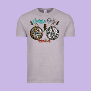 Jingle Bell Rockin Vintage Tee Designed By Cowhidedigitalart
