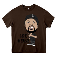 Chocolate Brown Ice Cube Heavy Core Tee - artisFamous