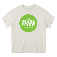 Cream Whole Foods Market Heavy Core Tee - artisFamous