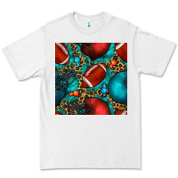 White american football helmet with leopard and gemstone Premium Tee - BundleAndBundleShop