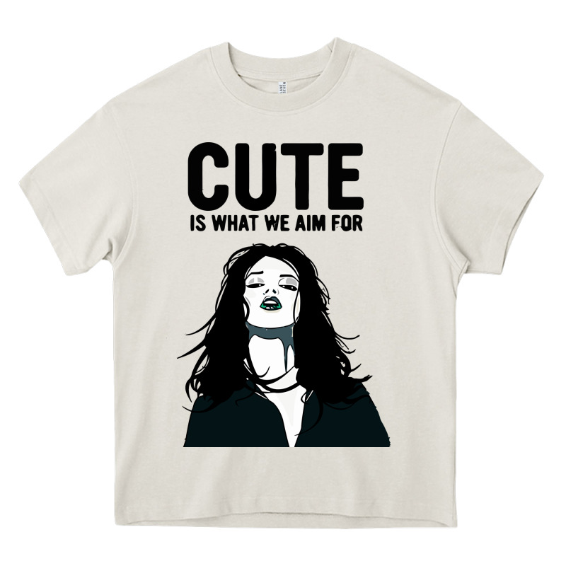 Cute Is What We Aim For Heavy Core Tee by artisFamous | Teevron