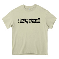 Mossy i hate myself Heavy Core Tee - artisFamous