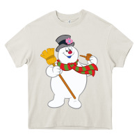 Cream Frosty The Snowman New Sku Heavy Core Tee - artisFamous