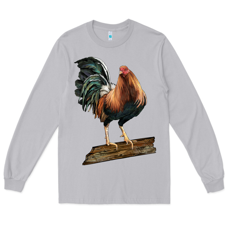 American Game Rooster Standing Long Sleeve Tee by LillyAllenDesigns | Teevron