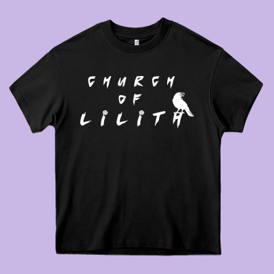 Lilith Woman Figure Heavy Core Tee Designed By Artisfamous