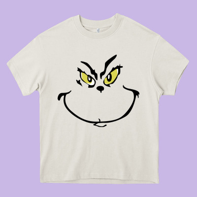 Grinch Face Heavy Core Tee Designed By Artisfamous