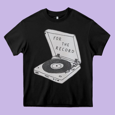 For The Record Heavy Core Tee Designed By Artisfamous
