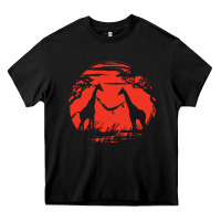 Black giraffe Heavy Core Tee - artisFamous