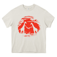 Cream giraffe Heavy Core Tee - artisFamous