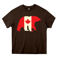 Chocolate Brown Canadian Bear Heavy Core Tee - artisFamous