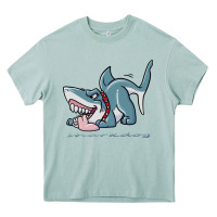 Arona Sharkdog Sticker Heavy Core Tee - artisFamous