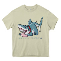 Mossy Sharkdog Sticker Heavy Core Tee - artisFamous