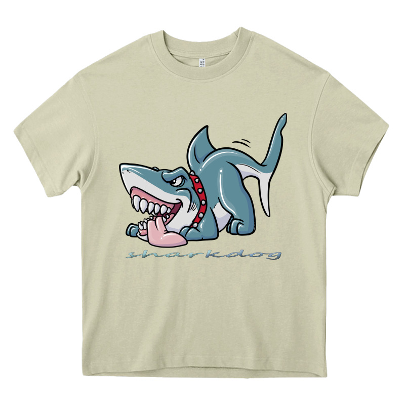 Sharkdog Sticker Heavy Core Tee by artisFamous | Teevron