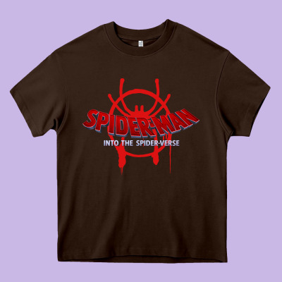 Into The Spider Verse Film Heavy Core Tee Designed By Artisfamous