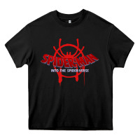 Black into the spider verse film Heavy Core Tee - artisFamous