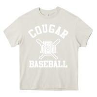 Cream blue mountain cougars club Heavy Core Tee - artisFamous