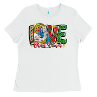 White Love Came Down Ladies Tee - CowhideDigitalArt