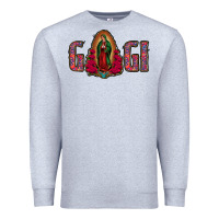 Heather Grey Gigi Lady Of Guadalupe Premium Sweatshirt - Jasminsmagicworld