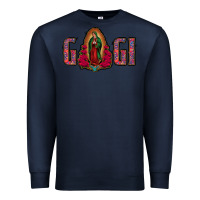 Navy Gigi Lady Of Guadalupe Premium Sweatshirt - Jasminsmagicworld
